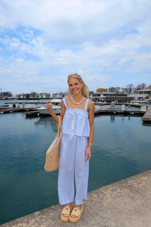 Picnic Princess Top // Blue *RESTOCKED*
